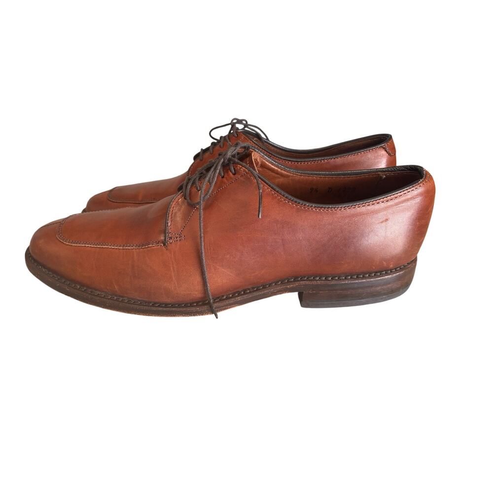 Allen Edmonds Delray Brown Leather Split Toe Derby Dress Shoes 1298 Size 9.5D